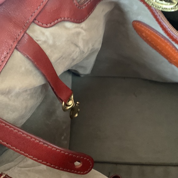 Brahmin Flower Toasted Almond Collection Shoulder Bag Leather Croc Print Purse - Picture 12 of 16